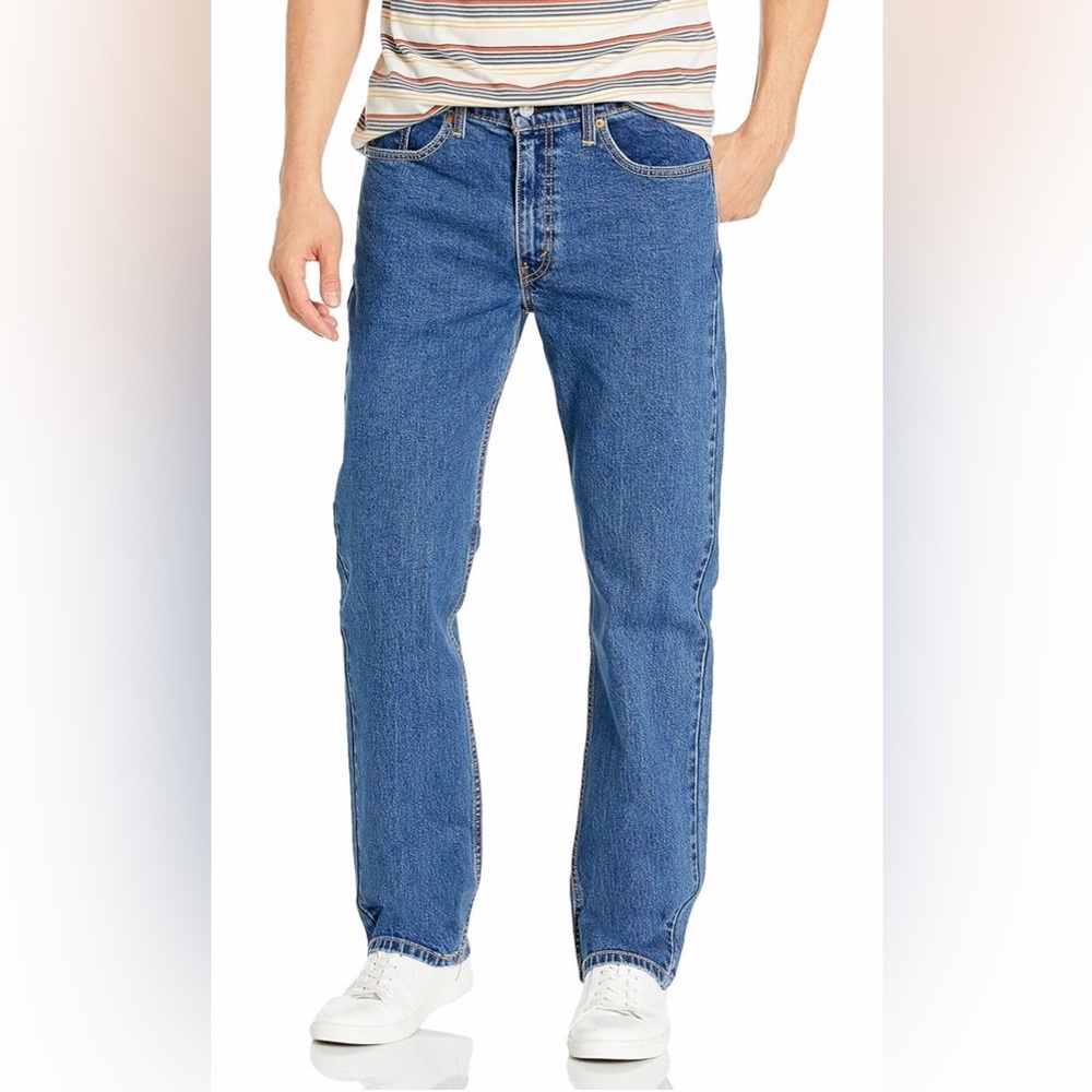 Vintage Levi’s 514 Men’s 36x26 Inseam Loose Straight Leg Dark Wash Denim Jeans